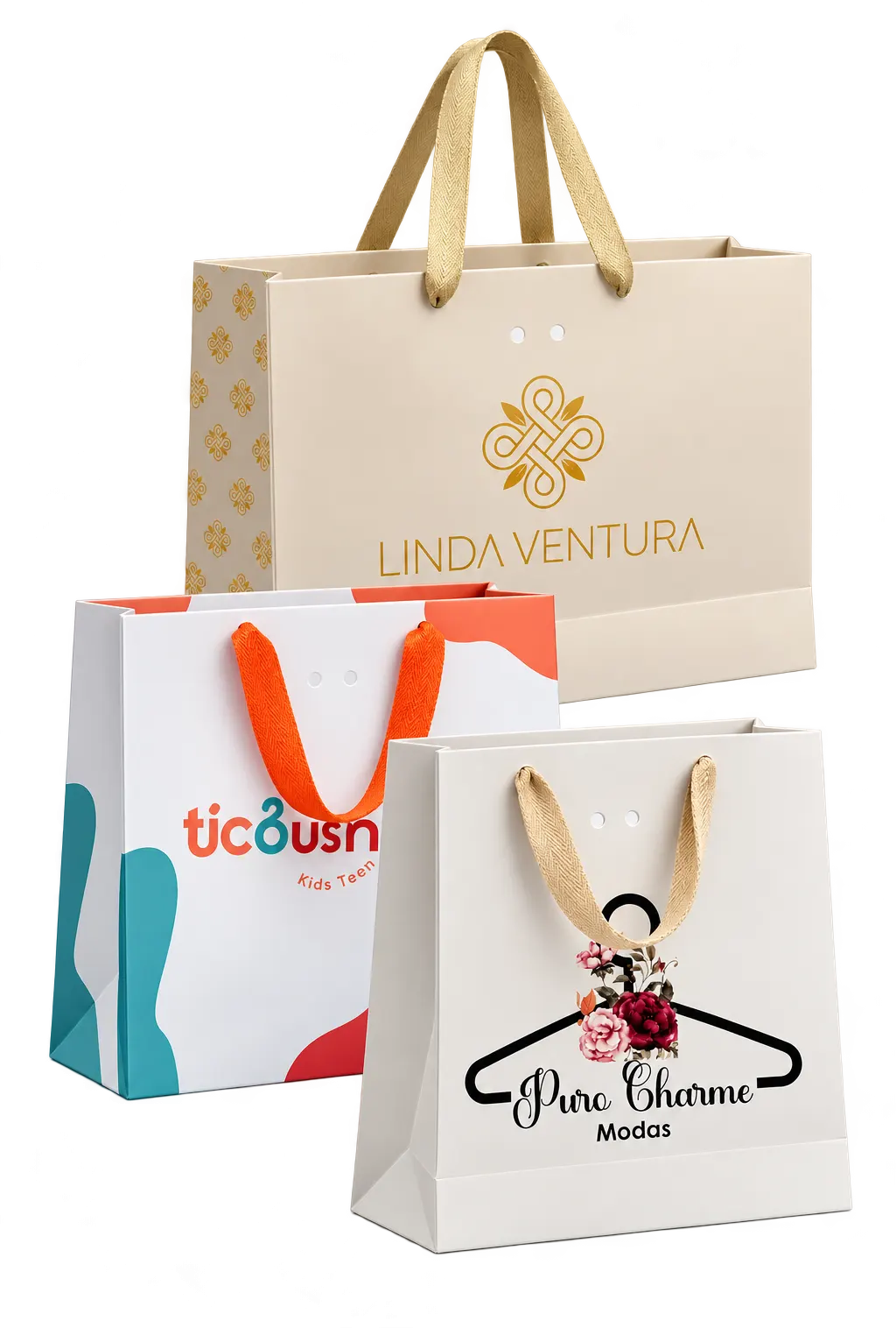 Sacola personalizada Calleartes em destaque