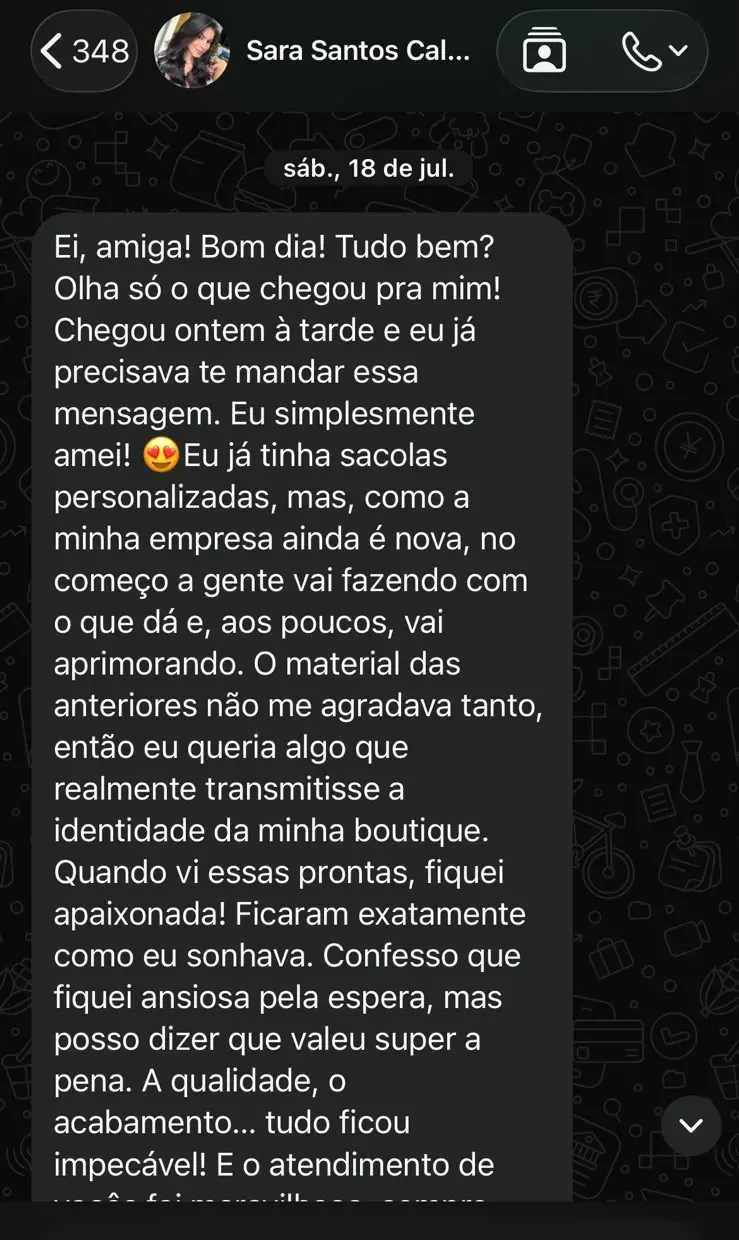 Depoimento de cliente Calleartes 6